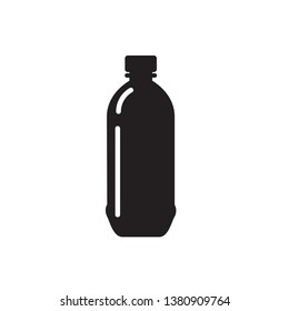 bottle icon in trendy flat design