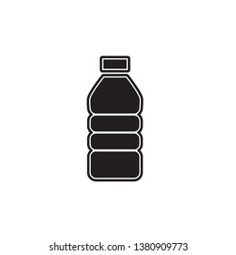 bottle icon in trendy flat design