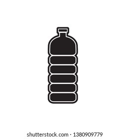 bottle icon in trendy flat design