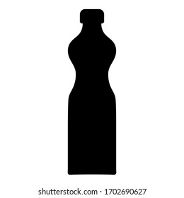 Bottle icon in trendy flat design with white background. Water bottle icon vector design. Beer bottle icon. wine bottle icon isolated on white background.