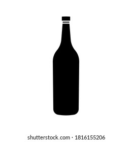 bottle icon in trendy flat design. vector illustration
