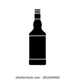Flaschensymbol im trendigen Flachdesign. Vektorgrafik