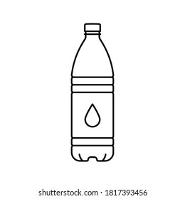 bottle icon in trendy flat design. vector illustration