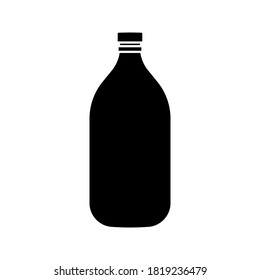 bottle icon in trendy flat design. vector illustration