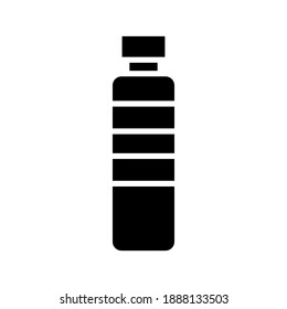 Bottle icon in trendy flat design