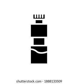 Bottle icon in trendy flat design