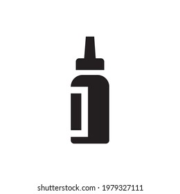 Flaschensymbol im trendigen Flachdesign