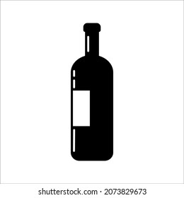 bottle icon in trendy flat design, on white background.