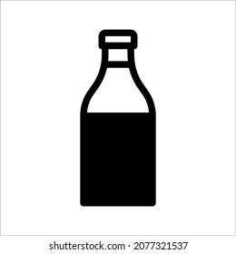 bottle icon in trendy flat design, on white background.