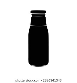 bottle icon in trendy flat design