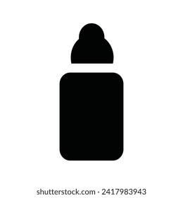 icono del frasco en el diseño plano de moda del signo del frasco