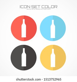Bottle icon in trendy flat style isolated on background. Bottle icon page symbol for your web site design Bottle icon logo, app, UI. Bottle icon Vector illustration, EPS10.
