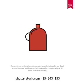 Bottle icon in trendy flat style isolated on white background. Vector illustration