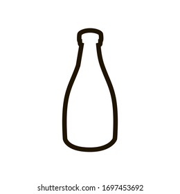 Bottle icon in trendy flat style isolated. EPS 10.