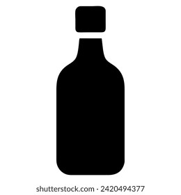 icono del frasco en estilo plano de moda, icono del vector