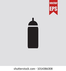 Bottle icon in trendy isolated on grey background.Vector illustration.
