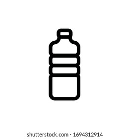 bottle icon in trendy line design