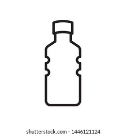 Bottle icon in trendy outline style design. Vector graphic illustration. Suitable for website design, logo, app, and ui. Editable vector stroke. EPS 10.