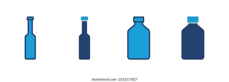 Bottle icon vector. bottle vector icon