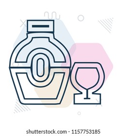 Bottle icon vector can be used as png, Bottle