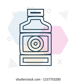 Bottle icon vector can be used as png, Bottle