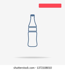 Bottle icon. Vector concept illustration for design.