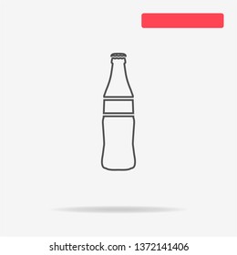 Bottle icon. Vector concept illustration for design.