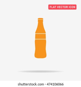 Bottle icon. Vector concept illustration for design.