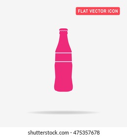 Bottle icon. Vector concept illustration for design.