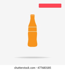 Bottle icon. Vector concept illustration for design.