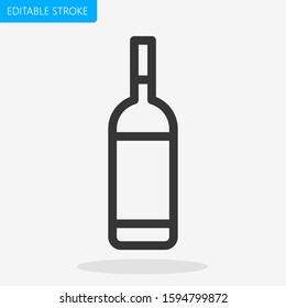 Bottle Icon Vector Editable Stroke Pixel Perfect
