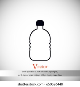 Bottle icon, Vector EPS 10 illustration style