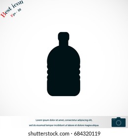 Bottle icon, Vector EPS 10 illustration style
