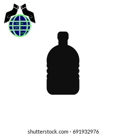 Bottle icon, Vector EPS 10 illustration style