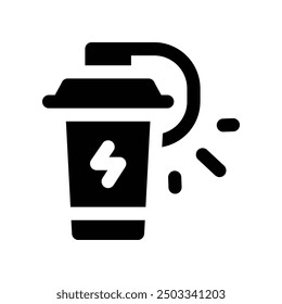 bottle icon. vector glyph icon for your website, mobile, presentation, and logo design.