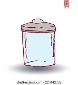 Bottle icon, vector illustration