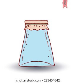 Bottle icon, vector illustration
