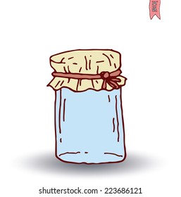Bottle icon, vector illustration