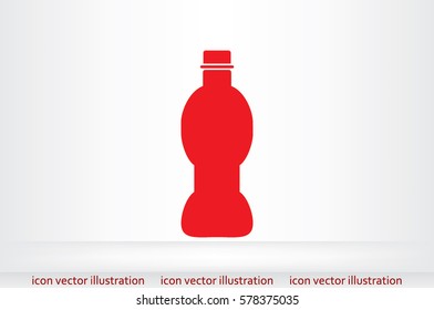 Bottle icon vector illustration .