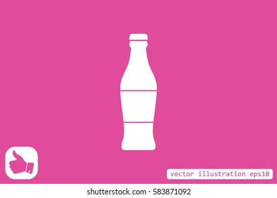 bottle icon vector illustration .