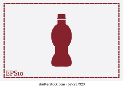 Bottle icon vector illustration.