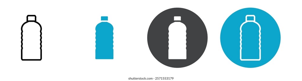 bottle icon Vector illustration in black