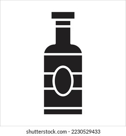 Icono de botella. Ilustración vectorial - Eps 10