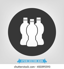 Bottle icon vector illustration EPS 10.