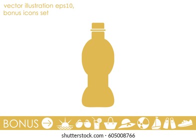 Bottle icon vector illustration EPS 10.