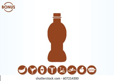 Bottle icon vector illustration EPS 10.