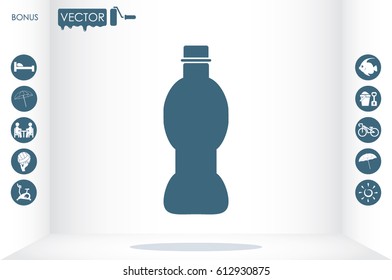 Bottle icon vector illustration EPS 10.