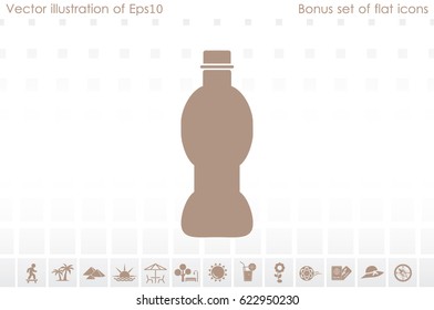 Bottle icon vector illustration EPS 10.