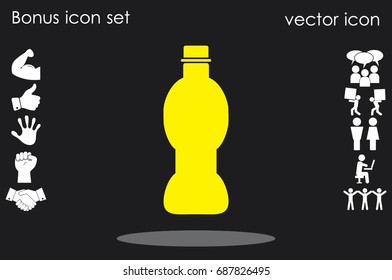 Bottle icon vector illustration EPS 10.