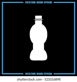 Bottle icon vector illustration eps10. Isolated badge for website or app - stock infographics